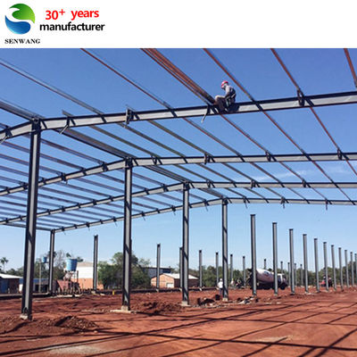 Sa 2.5 Shot Blasting Level Steel Beam Warehouse con software Autocad