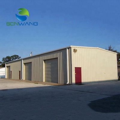 garaggio per auto a struttura in acciaio progettato per parcheggi commerciali, magazzini e officine di riparazione di veicoli, con porte e finestre personalizzabili
