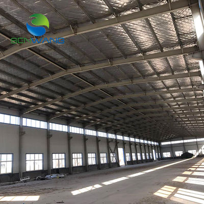 AISC/EN/JIS/GB Struttura del magazzino in acciaio Progettazione di edifici con porta rotante a trave in acciaio a sezione H