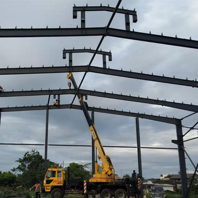 Fabbrica di edifici in acciaio prefabbricato robusto, costruzione di edifici di struttura in acciaio prefabbricata moderna