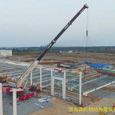 Costruzione con disegno di un laboratorio prefabbricato