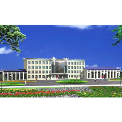 Laboratorio di strutture in acciaio prefabbricato a prova di fuoco con terremoto resistente grado 8 e telaio in acciaio leggero Q355