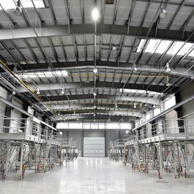 Prefabbricato, resistente al vento, magazzino, costruzioni, vetro, vetro.