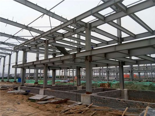 Impianti di magazzino prefabbricati Grandi tracciati in acciaio galvanizzato Forte resistenza alle intemperie Grado Q235B