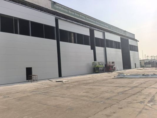 Edifici modulari in acciaio con telaio in acciaio zincato o verniciato resistente al fuoco per ogni applicazione
