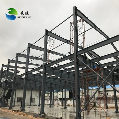 Custom Steel Structure Warehouse con finitura galvanizzata e tetto a pannello sandwich