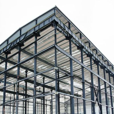 Magazzino con struttura in acciaio con acciaio laminato a caldo europeo S235 & S355 e trattamento superficiale di verniciatura