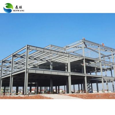 1.2m Height Brick Wall Steel Structure Warehouse with Cost Advantage on Maintenance Costs and Bending Welding Processing