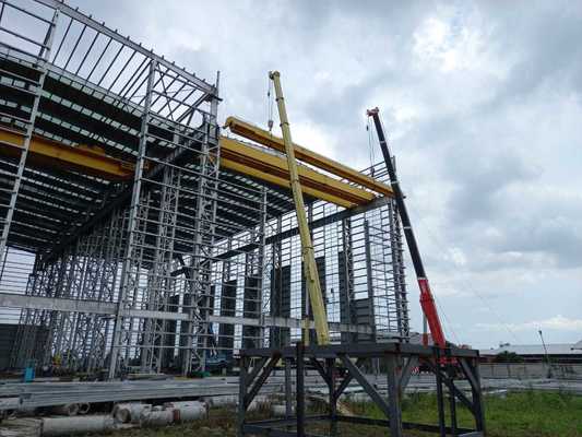 Laboratorio di struttura in acciaio sismica a 9 punti con telaio principale in acciaio leggero Q355 e breve periodo di costruzione