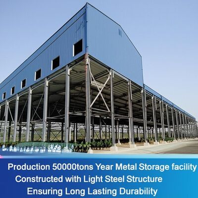 Short Installation Time Steel Structure Warehouse with 50 Years Warranty and Strong Earthquake Resistance