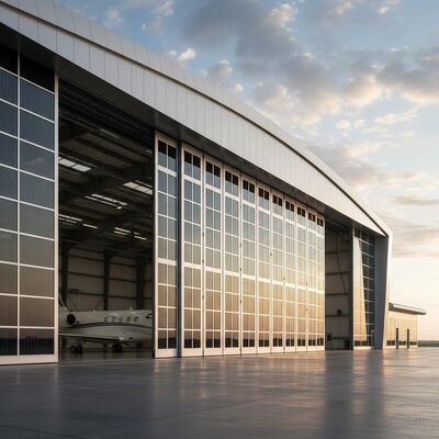 magazzino di struttura in acciaio eco-compatibile con resistenza al terremoto 7 ~ 9 grado e resistenza al vento fino a 0,45 KN / m2