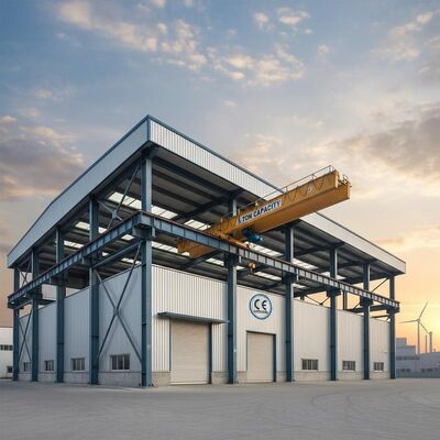 Corrosione resistente Q235 Q355B Grade Steel Structure Workshop con connessione a bullone per applicazioni industriali