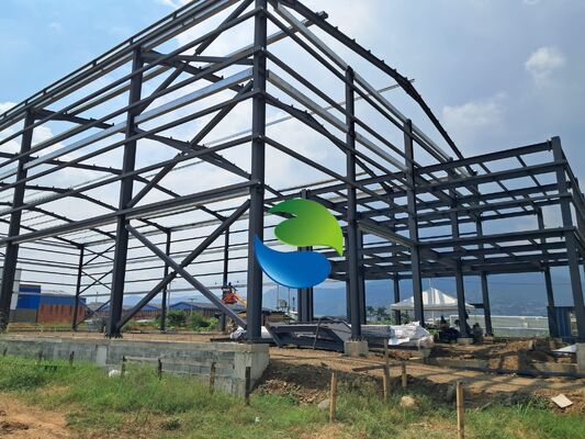 Customized Snow Load Capacity Steel Structure Warehouse with Sandwich Panel Heat Insulation System and 50 Years Structural Warranty