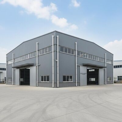 Magazzino con struttura in acciaio per tubi di scolo in UPVC Certificato CE Edificio in acciaio durevole e resistente ideale per applicazioni industriali