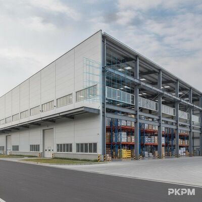 Sandwich Panel Thickness Between 50-200mm Steel Frame Warehouse Constructed Using PKPM Software Providing and Storage Space