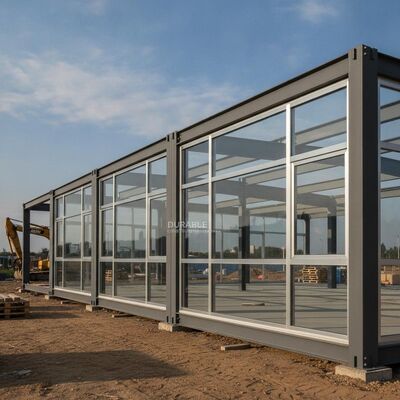 Prezzi accessibili Edificio in acciaio strutturale con finestre in lega di alluminio progettate per soluzioni durevoli e di costruzione