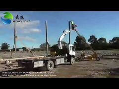 Costruzione in loco di una struttura in acciaio