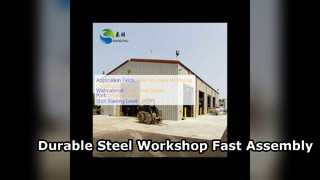 Soluzione industriale prefabbricata per officina con struttura in acciaio durevole